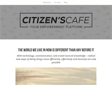 Tablet Screenshot of citizenscafe.com